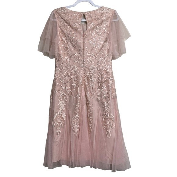 NEW JJs House Dress Bridesmaid Wedding Special Occasions Pearl Pink NWT Size 10 - Picture 8 of 13